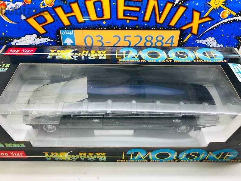 1/18 diecast Full opening BOXED 2000 Lincoln Limousine 2