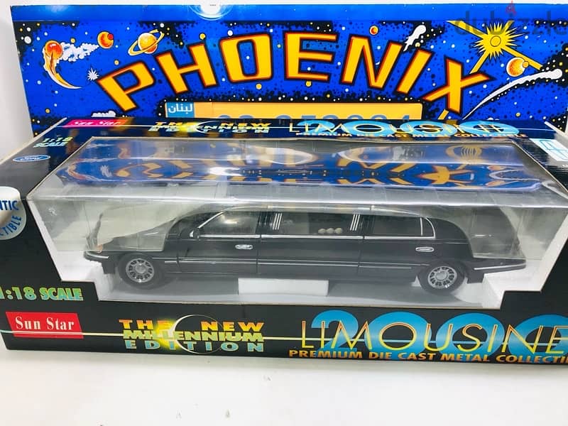 1/18 diecast Full opening BOXED 2000 Lincoln Limousine 5