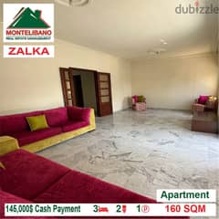 145,000$ Cash Payment!! Apartment for sale in Zalka!!