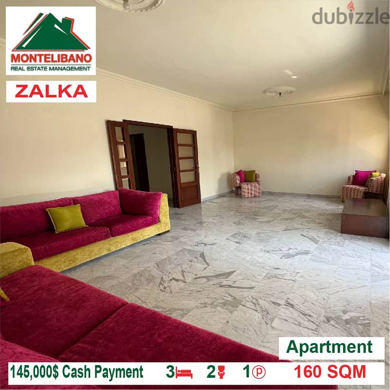 145,000$ Cash Payment!! Apartment for sale in Zalka!! 0