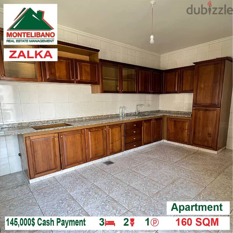 145,000$ Cash Payment!! Apartment for sale in Zalka!! 3