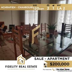 Apartment for sale in Achrafieh Chahroure LA2