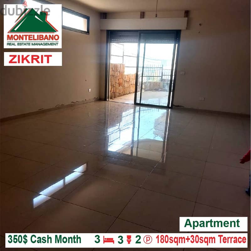 350$!! Apartment for rent located in Zikrit 1
