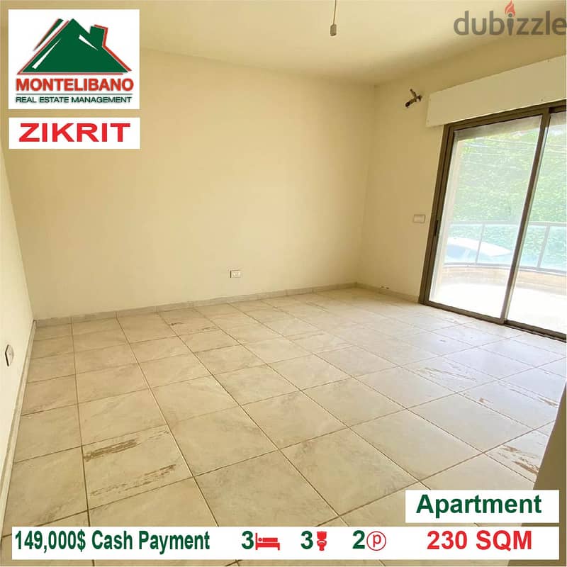 149,000$ Cash Payment!! Apartment for sale in Zikrit!!! 1