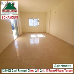 120000$!! Apartment for sale located in Bchamoun