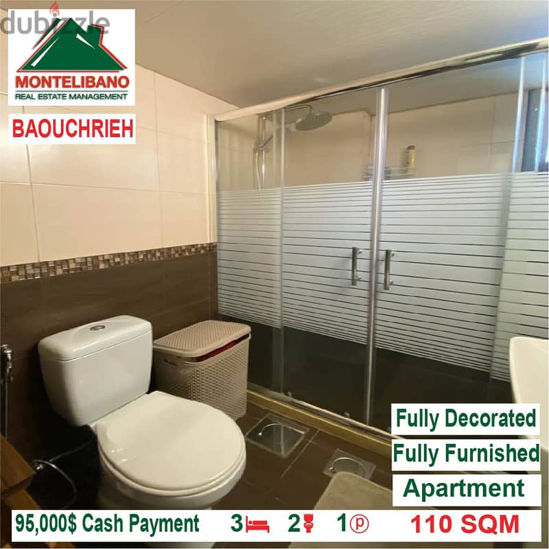 95,000$ Cash Payment!! Apartment for sale in Baouchrieh!! 4