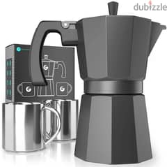Coffee Gator Moka Pot - 6 Cup, Stovetop Espresso Maker 0