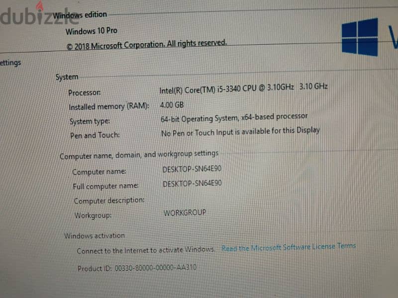 HP core i5 desktop for sale 1