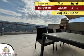 Ballouneh 280m2 | Duplex | Upgraded | Rent | View | Luxurious | Cat