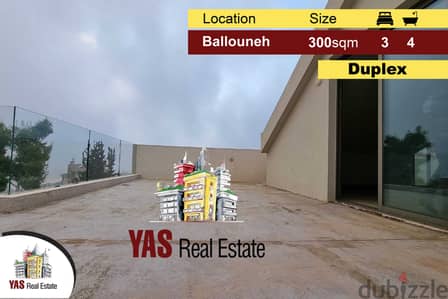 Ballouneh 300m2 Duplex | Private Street | High-End | View | MY |