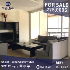 Chalet for Sale in Jeita Country Club, 131 m2, شاليه للبيع في جعيتا 0
