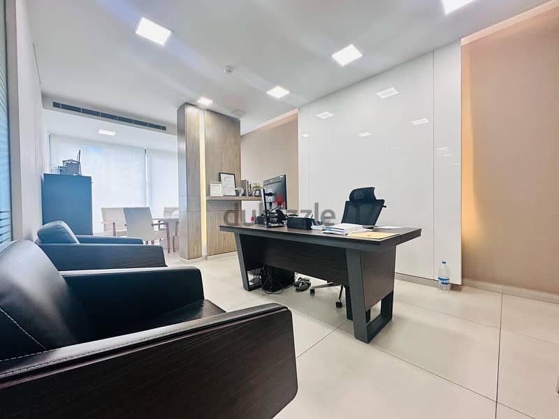Furnished Office For Rent In Badaro Over 410 Sqm | مكتب للايجار مفروش 6