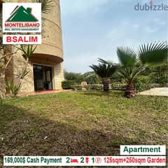 169000$!! Apartment for sale located in Bsalim 0