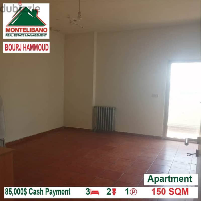 85000$!! Apartment for sale located in Bourj Hammoud 3
