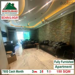 750$!! Fully Furnished Apartment for rent located in Bechara El Khoury 0