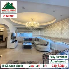 1500$!! Fully Furnished Apartment for rent located in Zarif