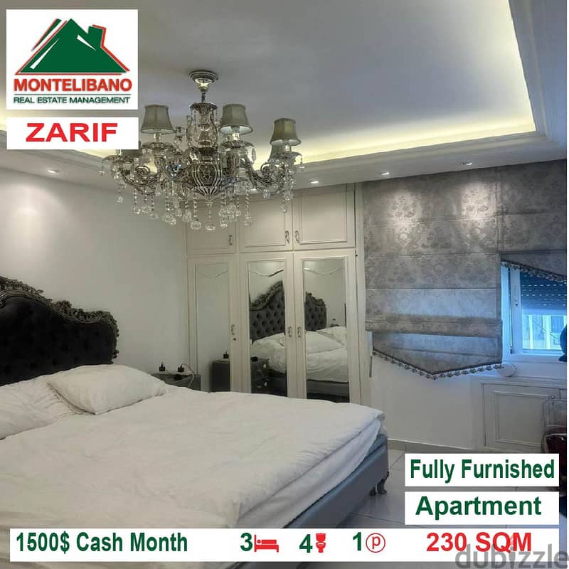 1500$!! Fully Furnished Apartment for rent located in Zarif 3