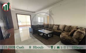Semi Furnished Apartment for sale in Hboub!