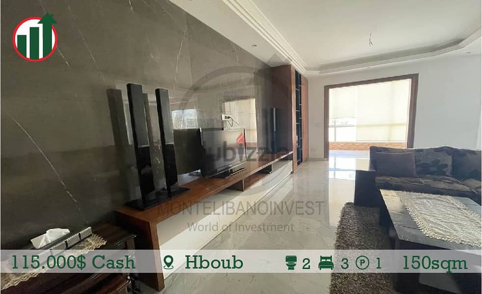 Semi Furnished Apartment for sale in Hboub! 1
