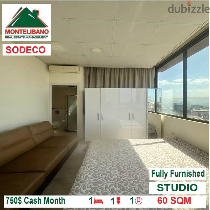 750$!! Fully Furnished Studio for rent located in Sodeco 1