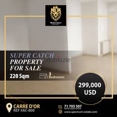 CATCH IN CARRE D'OR ACHRAFIEH (220SQ) 3 BEDROOMS , (AC-800) 0