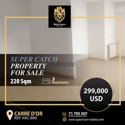 ACHRAFIEH NAZARETH WITH 1 PARKING (250SQ) 3 BEDROOMS , (AC-800)