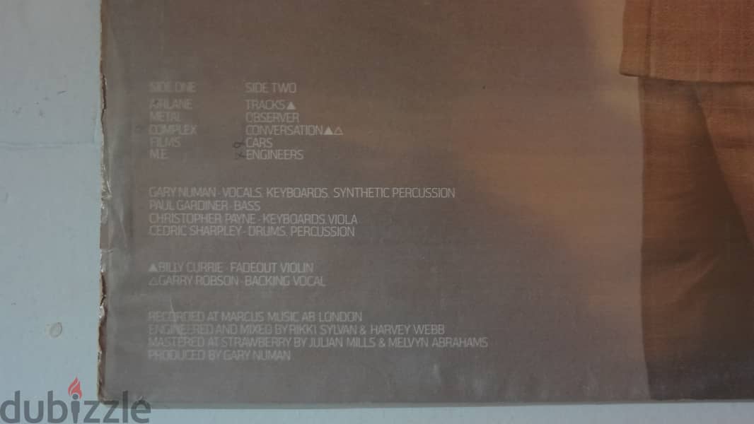 Gary Numan – The Pleasure Principle vinyl album 1