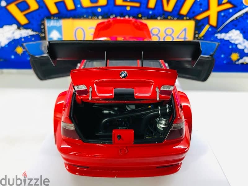 1/18 diecast Full Opening RED BMW M3 GTR street (E46) by Minichamps 3