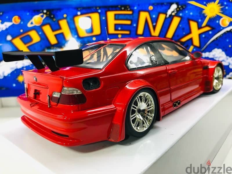 1/18 diecast Full Opening RED BMW M3 GTR street (E46) by Minichamps 8
