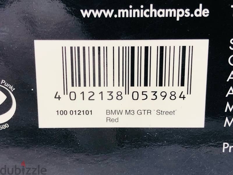 1/18 diecast Full Opening RED BMW M3 GTR street (E46) by Minichamps 13