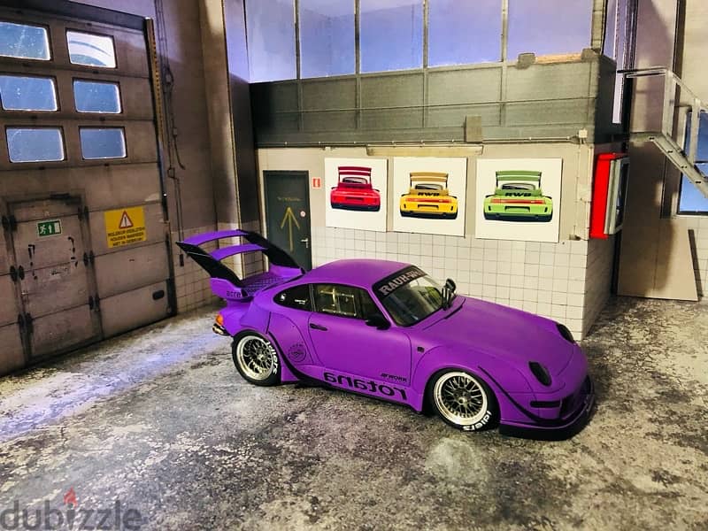 1/18 diecast RESIN Porsche 911 (993) RWB Rotana Purple 2
