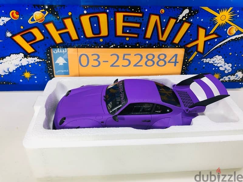 1/18 diecast RESIN Porsche 911 (993) RWB Rotana Purple 3