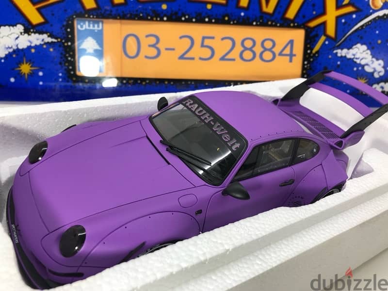 1/18 diecast RESIN Porsche 911 (993) RWB Rotana Purple 4