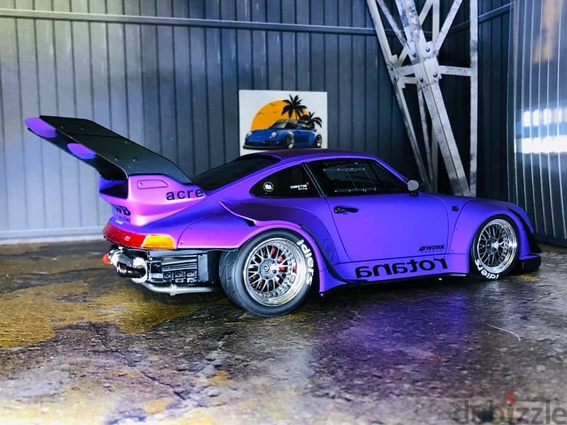 1/18 diecast RESIN Porsche 911 (993) RWB Rotana Purple 7