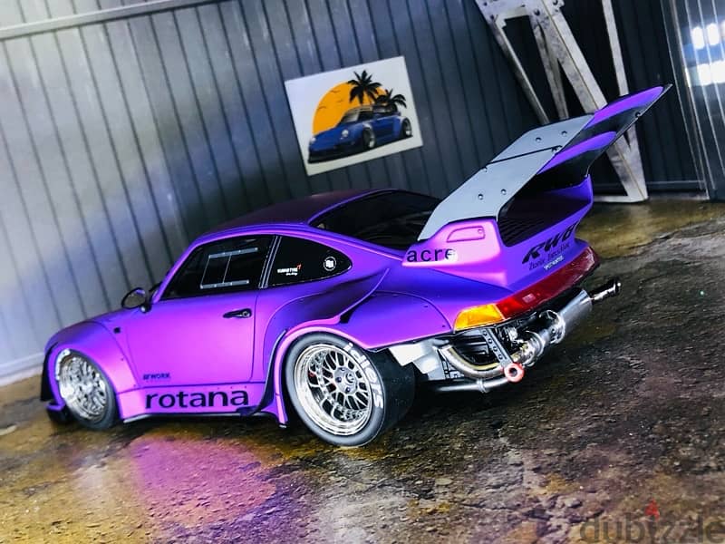 1/18 diecast RESIN Porsche 911 (993) RWB Rotana Purple 9