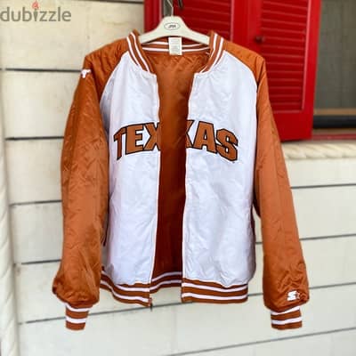 STARTER TEXAS LONGHORNS 90’s Satin Bomber Jacket.