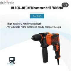 black and decker hammer drill