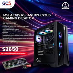 MSI Aegis RS 14NUG7-672US Gaming Desktop 0