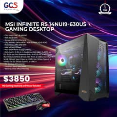 MSI Infinite RS 14NUI9-630US Gaming Desktop 0