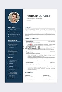 Design Your Cv Only for 10$