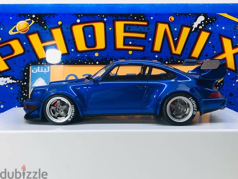 1/18 diecast GT Spirit Porsche 911 RWB 964 BLUE Limited 504 units 1