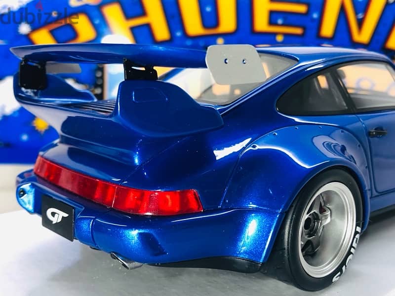 1/18 diecast GT Spirit Porsche 911 RWB 964 BLUE Limited 504 units 4
