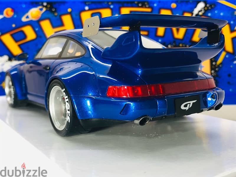 1/18 diecast GT Spirit Porsche 911 RWB 964 BLUE Limited 504 units 6