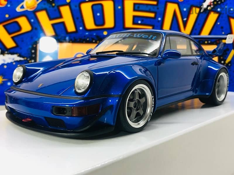 1/18 diecast GT Spirit Porsche 911 RWB 964 BLUE Limited 504 units 7