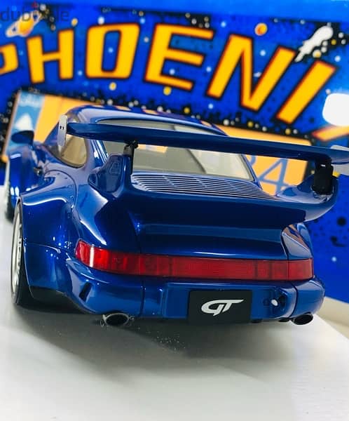 1/18 diecast GT Spirit Porsche 911 RWB 964 BLUE Limited 504 units 8