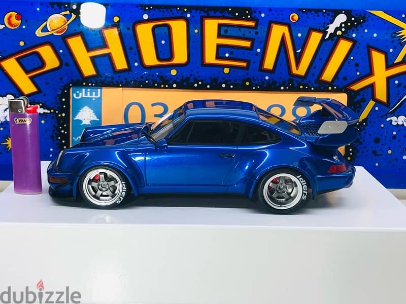 1/18 diecast GT Spirit Porsche 911 RWB 964 BLUE Limited 504 units 11