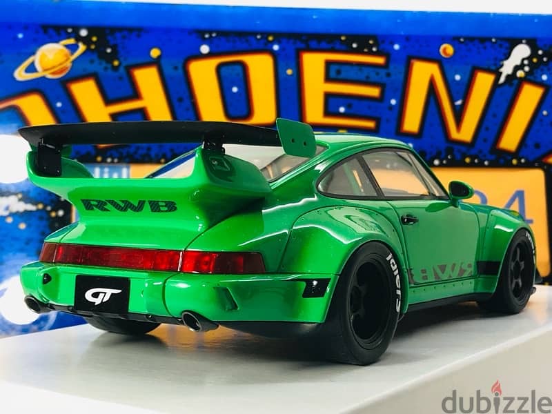 1/18 diecast GT Spirit Porsche 911 RWB 964 GREEN Limited 504 units 7