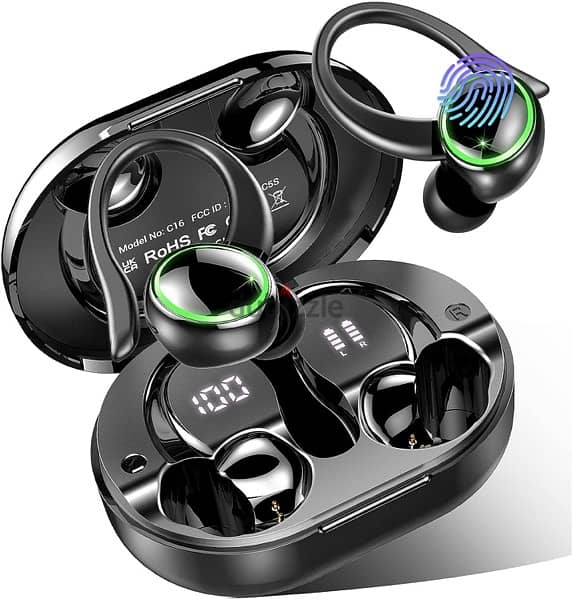 high quality over-ear true wireless earbuds for sport,gym,running 7