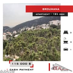 Apartment for sale in Broummana 185 sqm ref#ag20175