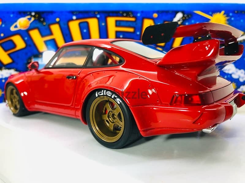 1/18 diecast RESIN GT Spirit Porsche 911 RWB 964 RED. 4